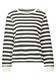 Gestreifter Sweater marshy green