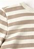 Gestreifter Sweater safari beige