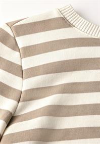 Gestreifter Sweater safari beige
