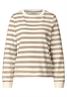 Gestreifter Sweater safari beige