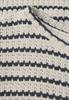 Gestreiftes Ajour T-Shirt light beige