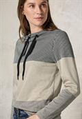 Gestreiftes Colorblock Shirt light hazel beige