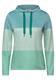 Gestreiftes Colorblock Shirt petrol green