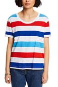 Gestreiftes Jersey-T-Shirt bright blue