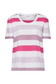 Gestreiftes Jersey-T-Shirt mauve