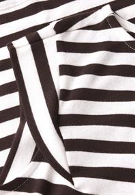 Gestreiftes Jersey-Top fudge red