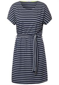 Gestreiftes Jerseykleid river blue