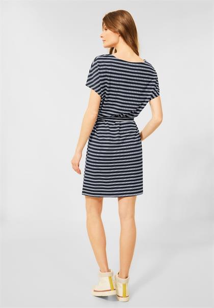 Gestreiftes Jerseykleid river blue
