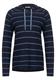 Gestreiftes Kapuzenshirt deep blue