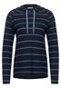 Gestreiftes Kapuzenshirt deep blue