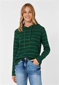Gestreiftes Kapuzenshirt ponderosa pine green