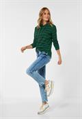 Gestreiftes Kapuzenshirt ponderosa pine green