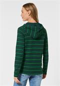 Gestreiftes Kapuzenshirt ponderosa pine green