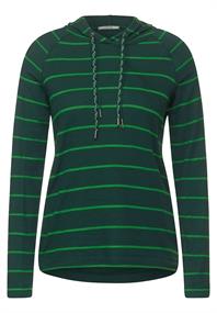 Gestreiftes Kapuzenshirt ponderosa pine green