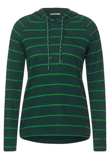 Gestreiftes Kapuzenshirt ponderosa pine green