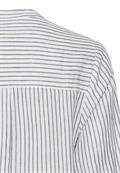 Gestreiftes Kleid mit Knopfleiste ocean blue- white