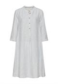 Gestreiftes Kleid mit Knopfleiste ocean blue- white