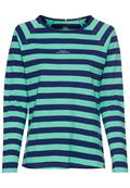 Gestreiftes Langarmshirt aus reiner Baumwolle peppermint stripes