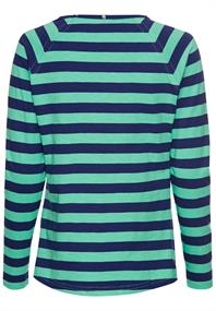 Gestreiftes Langarmshirt aus reiner Baumwolle peppermint stripes