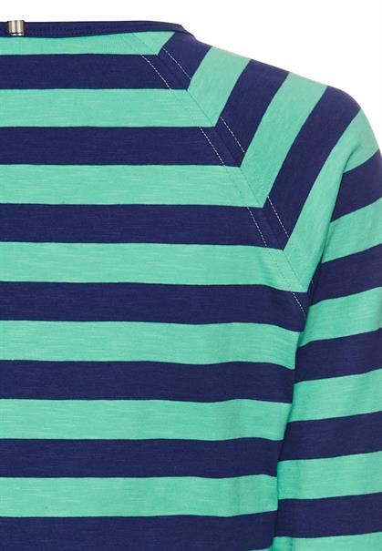 Gestreiftes Langarmshirt aus reiner Baumwolle peppermint stripes