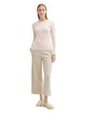 Gestreiftes Langarmshirt mit Bio-Baumwolle beige white stripe