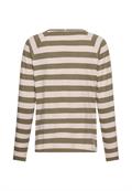 Gestreiftes Langarmshirt mit Raglanärmeln mauve pink