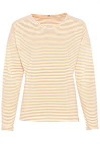 Gestreiftes Longsleeve aus Organic Cotton sun orange