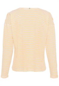 Gestreiftes Longsleeve aus Organic Cotton sun orange