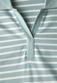 Gestreiftes Piquée Poloshirt cool salvia green