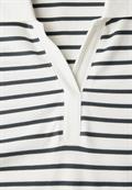 Gestreiftes Piquée Poloshirt vanilla white