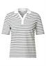 Gestreiftes Piquée Poloshirt vanilla white
