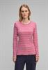 Gestreiftes Rippshirt cozy pink