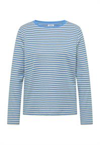 Gestreiftes Shirt fountain blue
