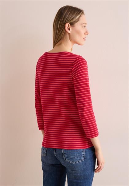 Gestreiftes Shirt granita red