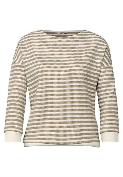 Gestreiftes Shirt honey sand