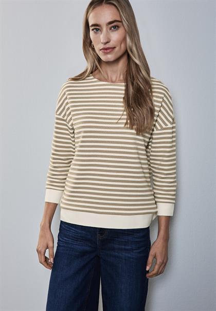 Gestreiftes Shirt honey sand