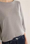 Gestreiftes Shirt macchiato brown