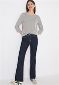 Gestreiftes Shirt macchiato brown
