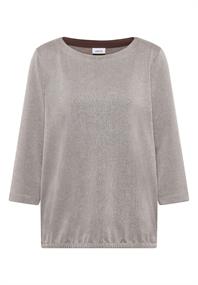Gestreiftes Shirt macchiato brown