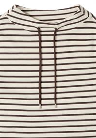 Gestreiftes Shirt macchiato brown