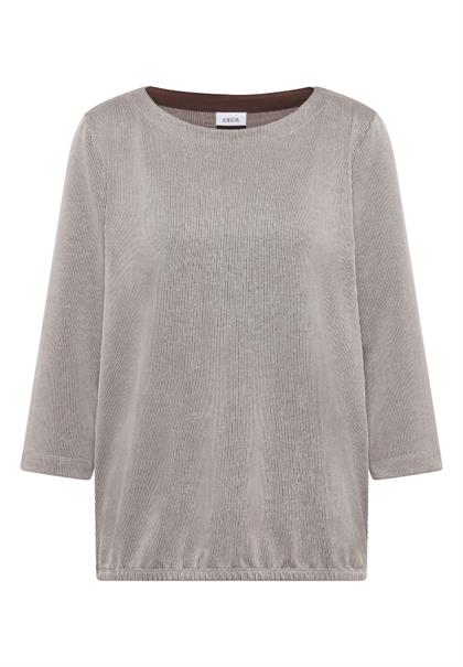 Gestreiftes Shirt macchiato brown