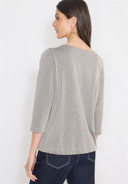 Gestreiftes Shirt macchiato brown