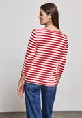 Gestreiftes Shirt mandarin red