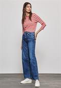 Gestreiftes Shirt mandarin red