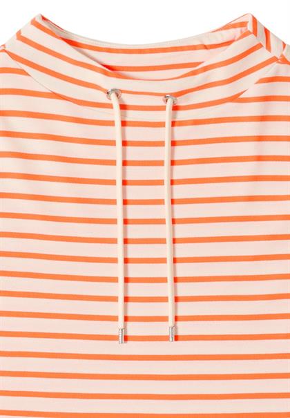 Gestreiftes Shirt pearl beige