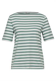 Gestreiftes Shirt seafoam green