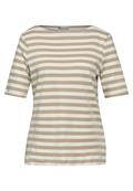 Gestreiftes Shirt smooth sand beige