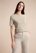 Gestreiftes Shirt smooth sand beige