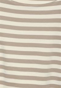 Gestreiftes Shirt smooth sand beige