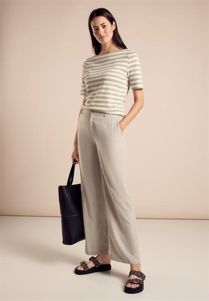 Gestreiftes Shirt smooth sand beige